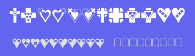 Crosses n Hearts by Fonts & Things — Dingbats Font — thumbnail 3