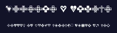 Crosses n Hearts by Fonts & Things — Dingbats Font — thumbnail 2