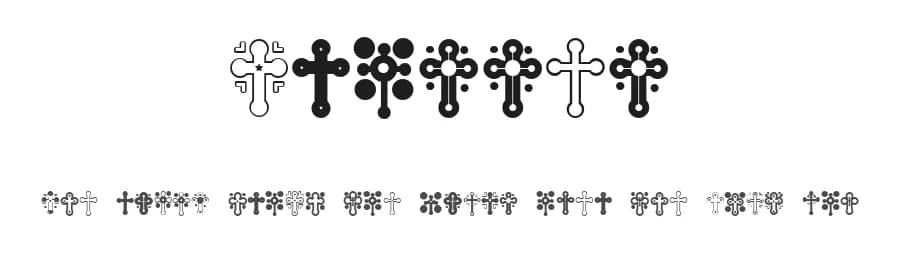 Crosses by Vladimir Nikolic — Dingbats Font
