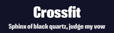 Crossfit by Anita Jürgeleit — Sans Serif Font — thumbnail 2