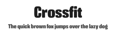 Crossfit by Anita Jürgeleit — Sans Serif Font — thumbnail 1