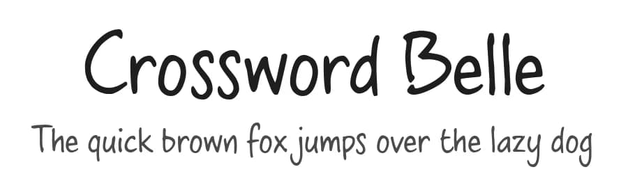 Crossword Belle by JOEBOB graphics — Script Handwritten Font