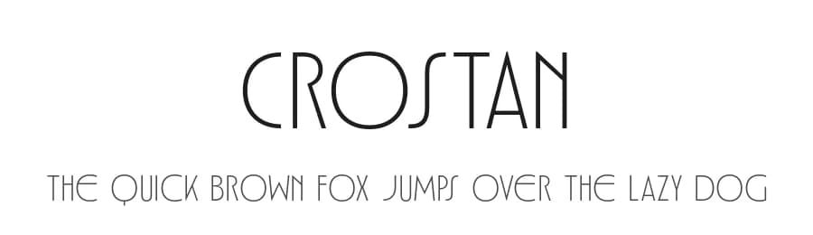 Crostan by Genetypeco — Sans Serif Font