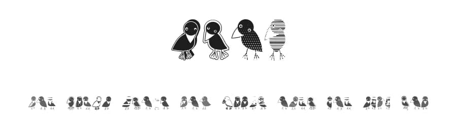 Crow by Vladimir Nikolic — Dingbats Font
