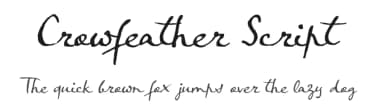 Crowfeather Script by Hanoded — Script Handwritten Font — thumbnail 1