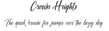 Crown Heights by BLKBK Fonts — Script Handwritten Font — thumbnail 1