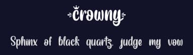 Crowny by Typhoon Type - Suthi Srisopha — Script Handwritten Font — thumbnail 2