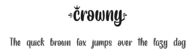 Crowny by Typhoon Type - Suthi Srisopha — Script Handwritten Font — thumbnail 1