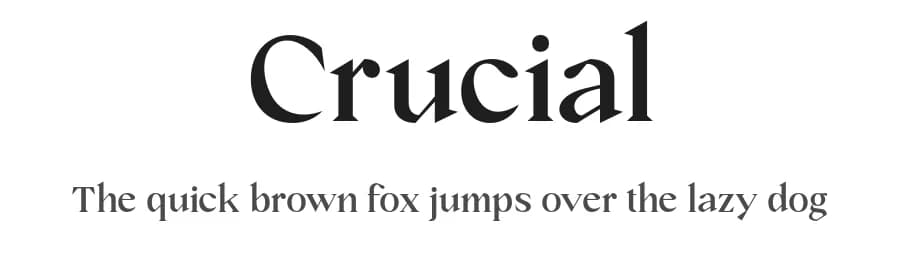 Crucial by Jehoo Creative — Serif Font