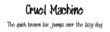 Cruel Machine by Studio Hello Good — Script Handwritten Font — thumbnail 1