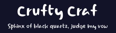Crufty Craf by Joko Setiono — Script Handwritten Font — thumbnail 2