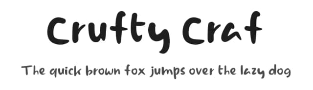 Crufty Craf by Joko Setiono — Script Handwritten Font