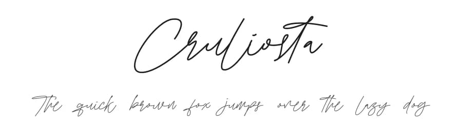 Cruliosta by Jadatype — Script Handwritten Font — preview 1