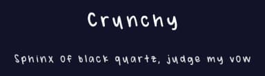 Crunchy by miki — Script Handwritten Font — thumbnail 2