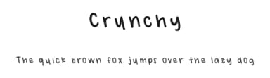 Crunchy by miki — Script Handwritten Font — thumbnail 1