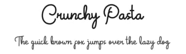 Crunchy Pasta by Helotype — Script Handwritten Font — thumbnail 1