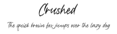 Crushed by Motokiwo — Script Handwritten Font — thumbnail 1
