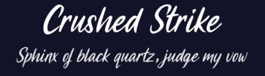 Crushed Strike by BlackFridayFont FMF — Script Handwritten Font — thumbnail 2