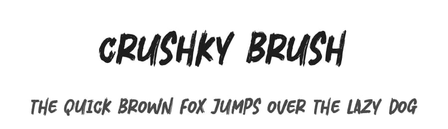 Crushky Brush by Sronstudio — Script Handwritten Font
