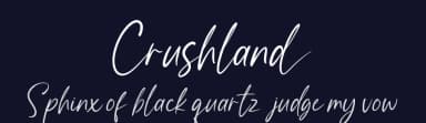 Crushland by Ditatype — Script Handwritten Font — thumbnail 2