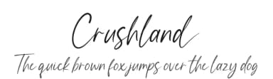 Crushland by Ditatype — Script Handwritten Font — thumbnail 1
