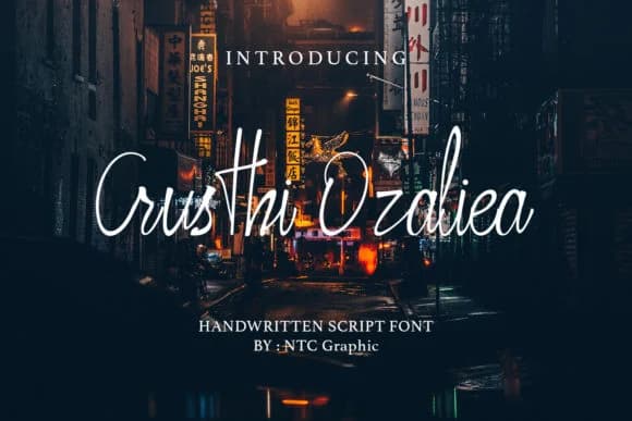 Crusthi Ozaliea Font by dwikrisdiantoro9 — Script Handwritten Font