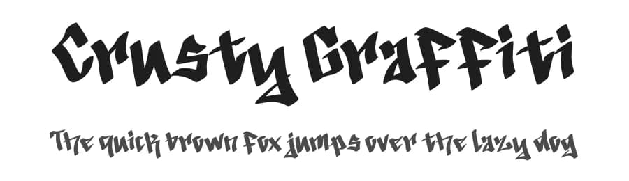 Crusty Graffiti by Yoga Letter — Script Handwritten Font