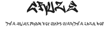 Cruze 2 by Cruze — Script Handwritten Font — thumbnail 1