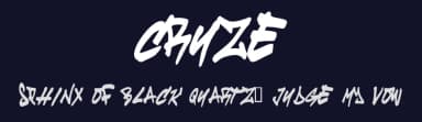 Cruze by Cruze — Script Handwritten Font — thumbnail 2