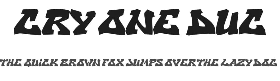 Cry One Duc by Sinograff — Script Handwritten Font