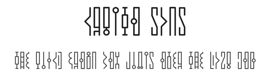 Crypto Sans by Heitor Berguerand — Dingbats Font