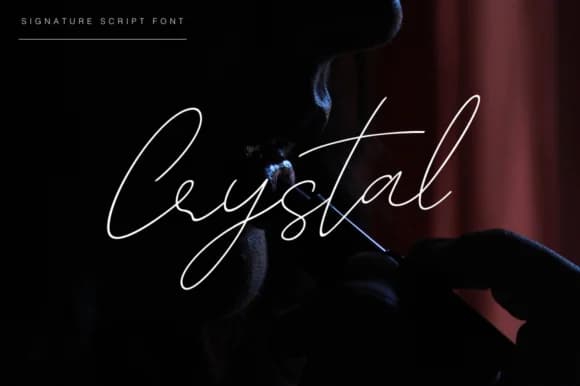 Crystal Font by Pasha Larin — Script Handwritten Font