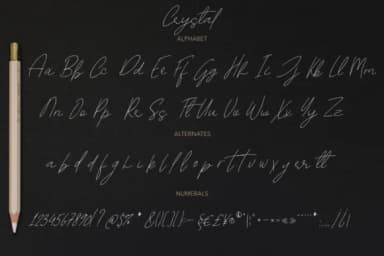 Crystal Font by Pasha Larin — Script Handwritten Font — thumbnail 7