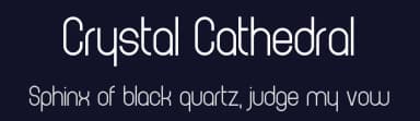 Crystal Cathedral by Chequered Ink — Sans Serif Font — thumbnail 2