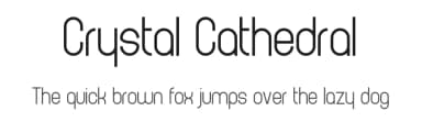 Crystal Cathedral by Chequered Ink — Sans Serif Font — thumbnail 1