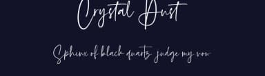 Crystal Dust by Geranium Space — Script Handwritten Font — thumbnail 2