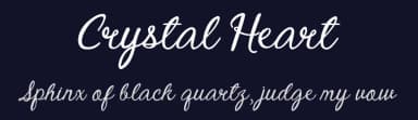Crystal Heart by Jaime Rangel Castro — Script Handwritten Font — thumbnail 2