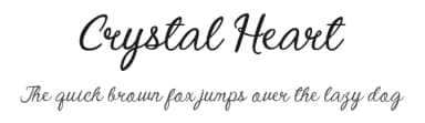 Crystal Heart by Jaime Rangel Castro — Script Handwritten Font — thumbnail 1