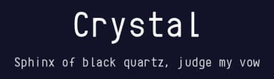 Crystal by Jerry Fitzpatrick — Sans Serif Font — thumbnail 2