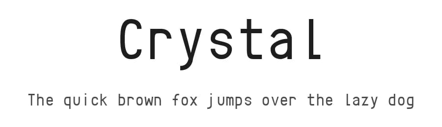 Crystal by Jerry Fitzpatrick — Sans Serif Font