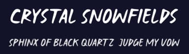 Crystal Snowfields by Geranium Space — Script Handwritten Font — thumbnail 2