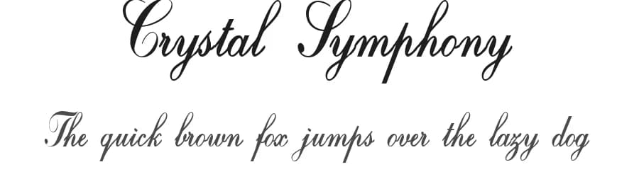 Crystal Symphony by Herofonts — Script Handwritten Font — preview 1