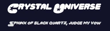 Crystal Universe by MaxiGamer — Sans Serif Font — thumbnail 2