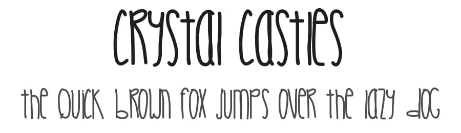 Crystal Castles by Des Gomez — Script Handwritten Font