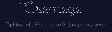 Csemege by Roland Huse Design — Script Handwritten Font — thumbnail 2