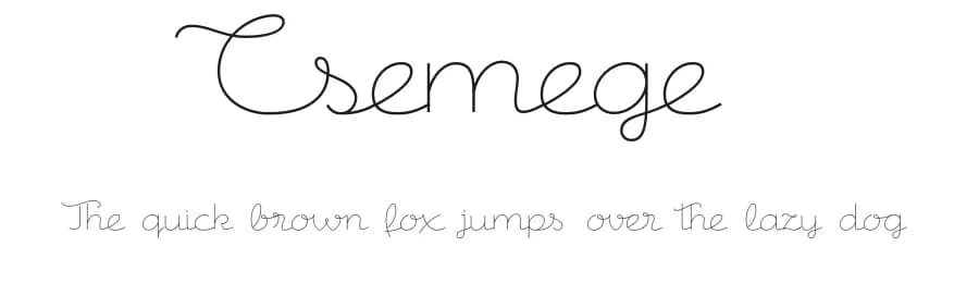 Csemege by Roland Huse Design — Script Handwritten Font