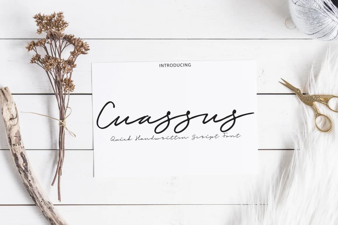 Cuassus Font by Studio_Art — Script Handwritten Font