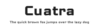 Cuatra by deFharo — Sans Serif Font — thumbnail 1