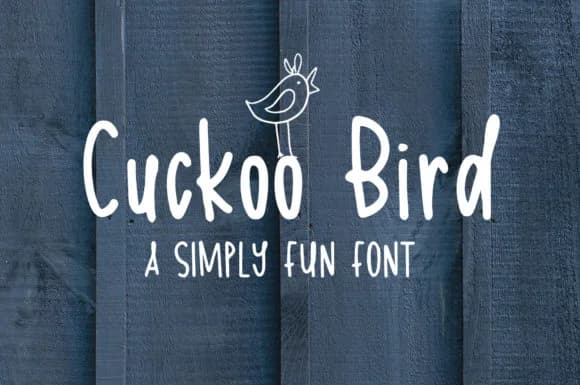Cuckoo Bird Font by affinitygrove — Script Handwritten Font