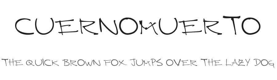 Cuernomuerto by cuernomuerto — Script Handwritten Font